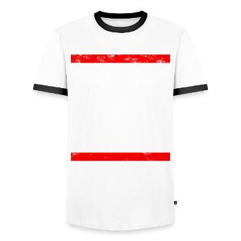 Geh Mir Aus Dem Weg Du Unnötiger Sozialkontakt - Männer Kontrast-T-Shirt - Weiß/Schwarz - Vorne - AI Model Female 172 light (172cm) & AI Model Male 178 dark (178cm)