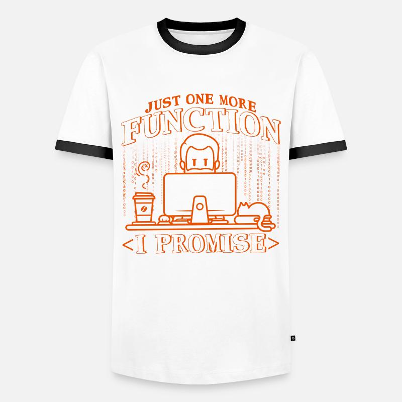 Softwareentwickler Computerfreak Programmierer - Männer Kontrast-T-Shirt - Weiß/Schwarz