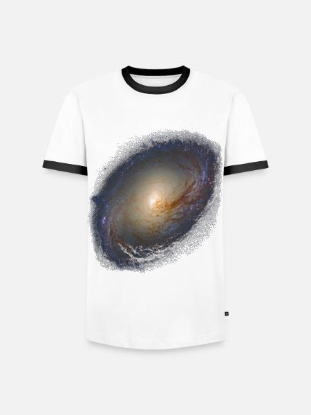 Spiral Galaxy NGC 3368 - Männer Kontrast-T-Shirt -