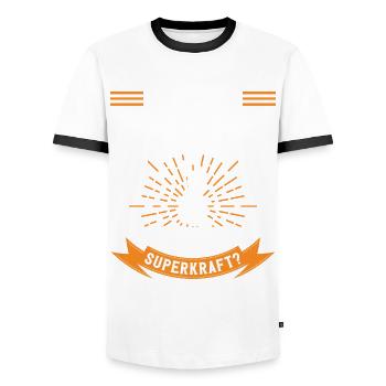 Schmiedekunst Waffenschmied Schmied - Männer Kontrast-T-Shirt - Weiß/Schwarz - Vorne - AI Model Female 172 light (172cm) & AI Model Male 178 dark (178cm)