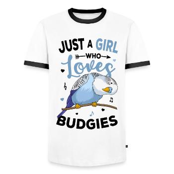 Perruque - T-shirt contrasté Homme - blanc/noir - Devant - AI Model Female 172 light (172cm) & AI Model Male 178 dark (178cm)