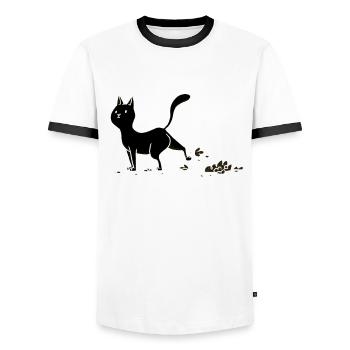 Patriarchat Feminismus Gleichstellung - Männer Kontrast-T-Shirt - Weiß/Schwarz - Vorne - AI Model Female 172 light (172cm) & AI Model Male 178 dark (178cm)