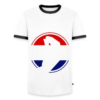 Croate Jebiga Brate Croatie Balkans Croates - T-shirt contrasté Homme - blanc/noir - Devant - AI Model Female 172 light (172cm) & AI Model Male 178 dark (178cm)