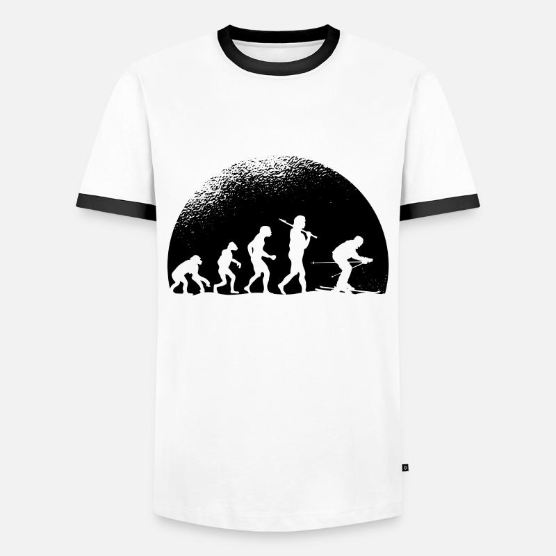 Evolution Ski - Männer Kontrast-T-Shirt - undefined