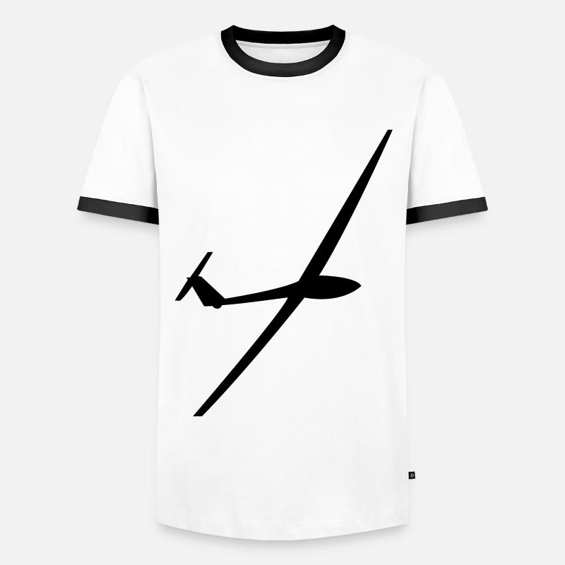 Glider Glider Gliding Glider - Men's Ringer Shirt - white/black