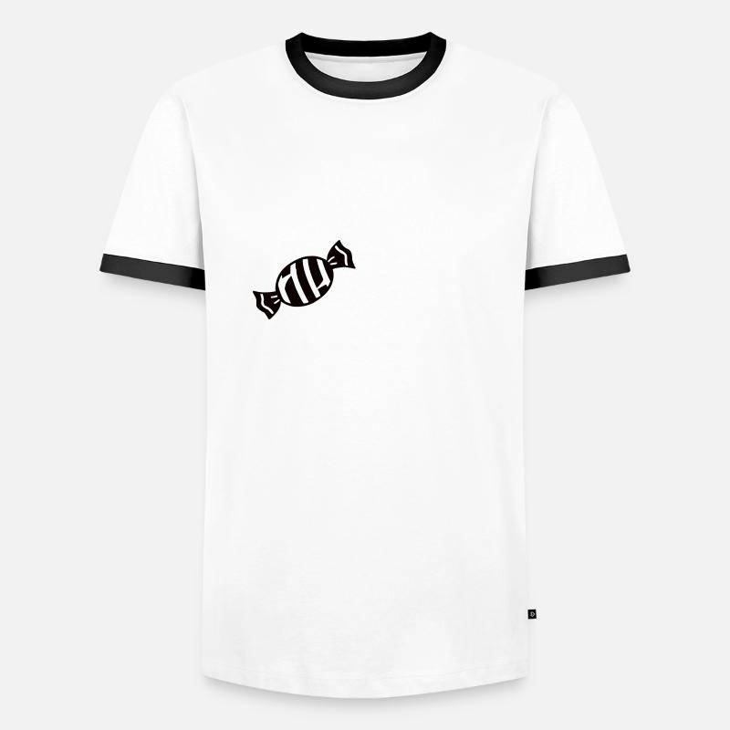 Candy Sweets Funny Gift - Men's Ringer Shirt - white/black