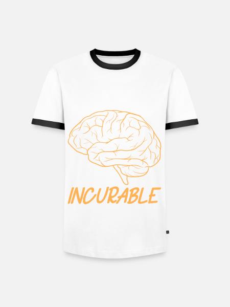 Turtle Turtle - Men's Ringer Shirt - white/black