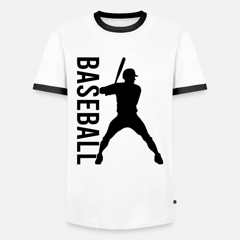 Baseball - Men's Ringer Shirt - white/black
