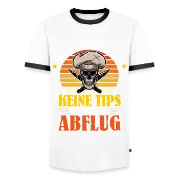 Bin Am Grillen BBQ Bratwurst Steak Grill - Männer Kontrast-T-Shirt - Weiß/Schwarz - Vorne - AI Model Female 172 light (172cm) & AI Model Male 178 dark (178cm)