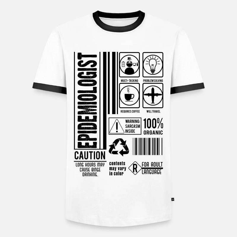 Epidemiologist Day - Men's Ringer Shirt - white/black