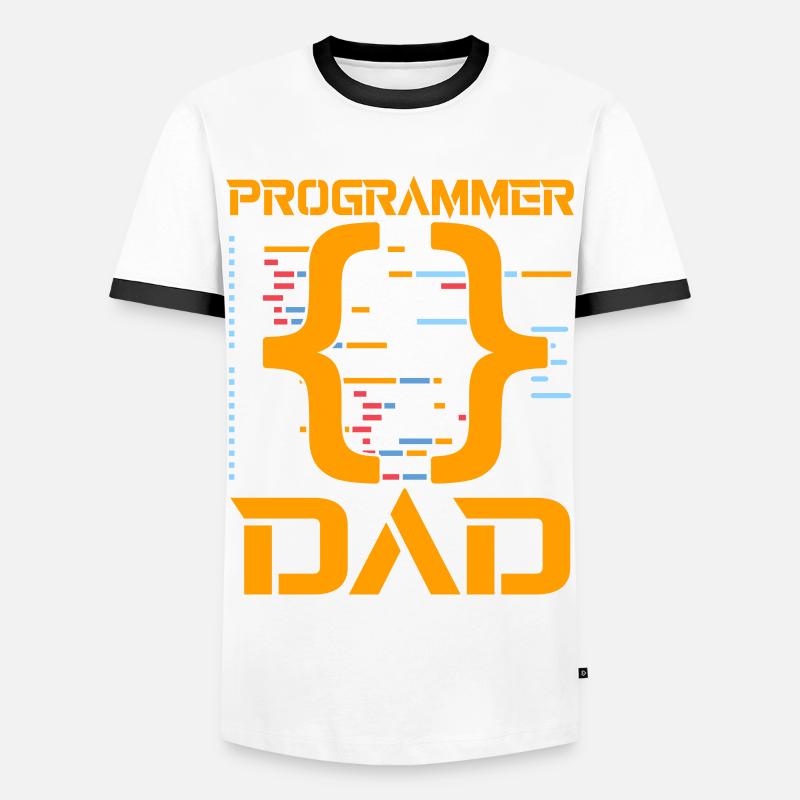 Programmer Dad - Männer Kontrast-T-Shirt - Weiß/Schwarz