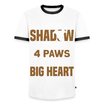 Hundehalter Windhund Liebhaber Windhund - Männer Kontrast-T-Shirt - Weiß/Schwarz - Vorne - AI Model Female 172 light (172cm) & AI Model Male 178 dark (178cm)