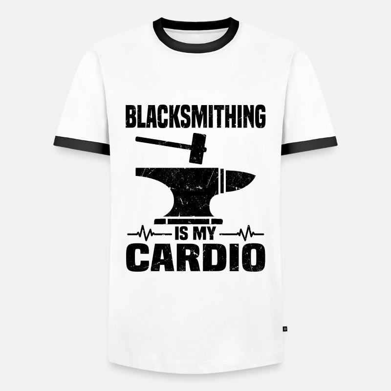 Forging Proverbs - Men's Ringer Shirt - white/black