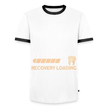 Wisdom Teeth Wisdom Tooth Patient Dentist - Men's Ringer Shirt - white/black - Front - AI Model Female 172 light (172cm) & AI Model Male 178 dark (178cm)