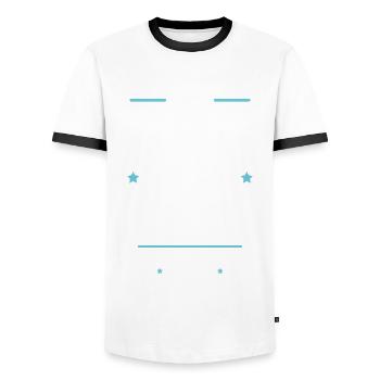 Retraité Idée cadeau Retraite humour carrière - T-shirt contrasté Homme - blanc/noir - Devant - AI Model Female 172 light (172cm) & AI Model Male 178 dark (178cm)
