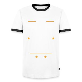 Retraité retraite cadeau de départ humour carrière - T-shirt contrasté Homme - blanc/noir - Devant - AI Model Female 172 light (172cm) & AI Model Male 178 dark (178cm)
