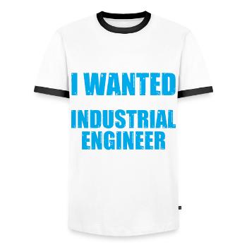 Ils ont dit que je pouvais être tout ce que je voulais - T-shirt contrasté Homme - blanc/noir - Devant - AI Model Female 172 light (172cm) & AI Model Male 178 dark (178cm)