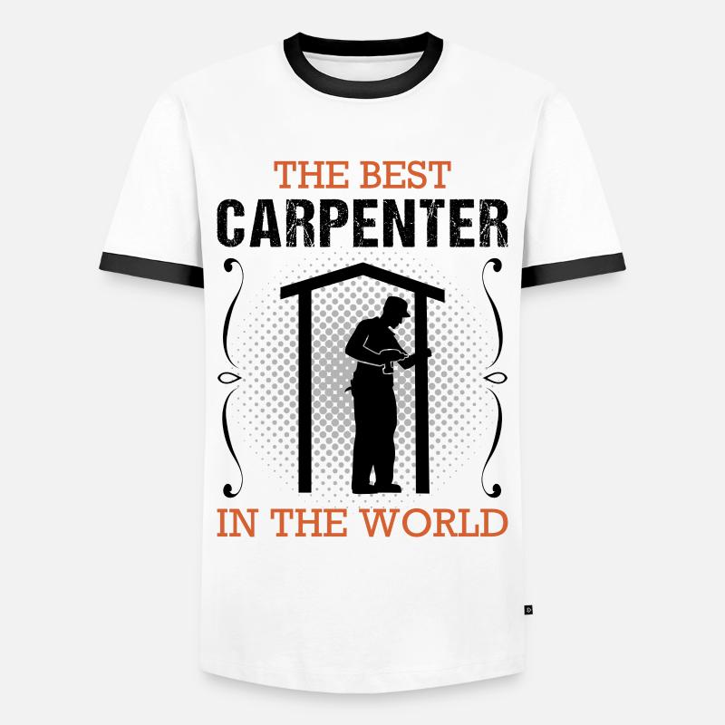 Zimmermann Beruf Zimmerer Handwerker Geschenk - Männer Kontrast-T-Shirt - Weiß/Schwarz
