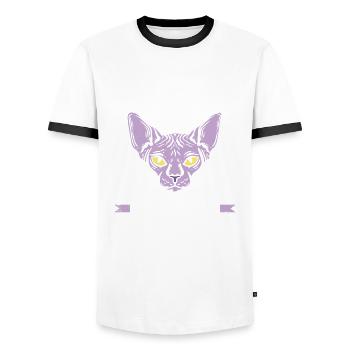 I'm not weird, I'm limited edition for - Men's Ringer Shirt - white/black - Front - AI Model Female 172 light (172cm) & AI Model Male 178 dark (178cm)