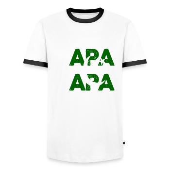 Pakistanischer Papa Vater Pakistaner Pakistan - Männer Kontrast-T-Shirt - Weiß/Schwarz - Vorne - AI Model Female 172 light (172cm) & AI Model Male 178 dark (178cm)