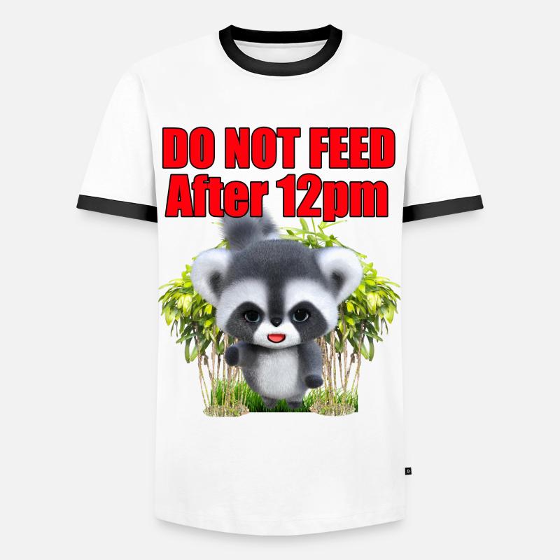 Do Not Feed the Gremlin - Men's Ringer Shirt - white/black
