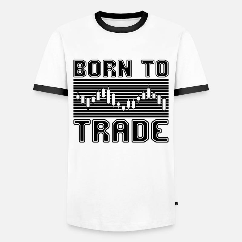 Trading - Men's Ringer Shirt - white/black