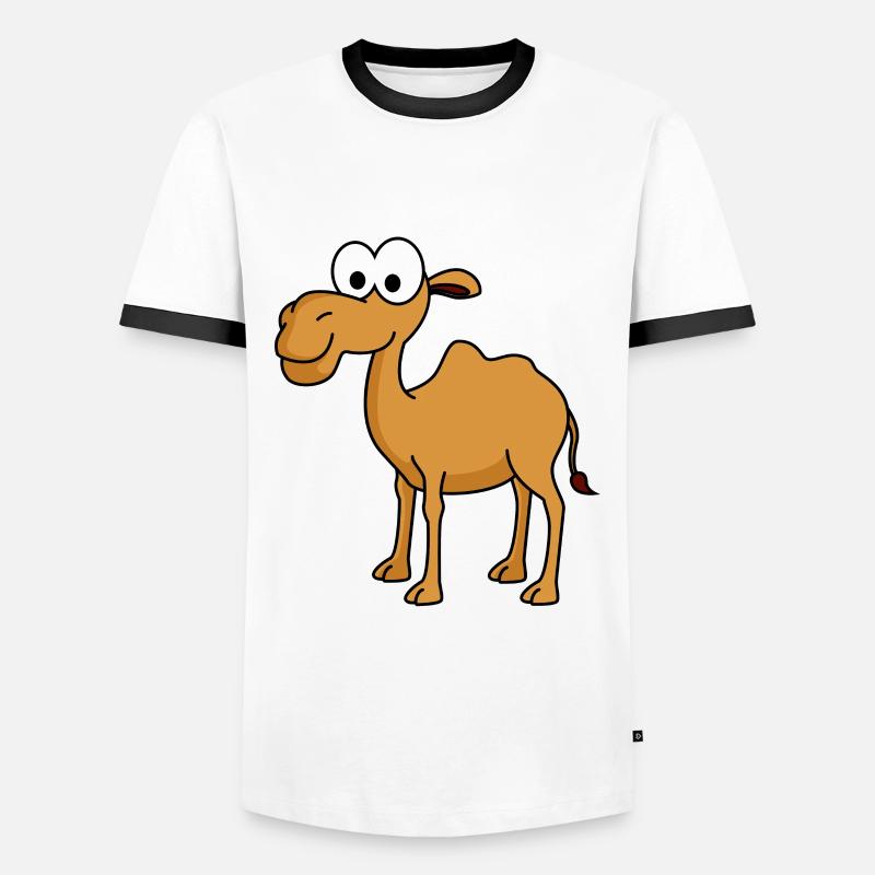 Camel Comic - Men's Ringer Shirt - white/black