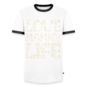 Liebe Nanny Life Für Großmutter Oma - Männer Kontrast-T-Shirt - Weiß/Schwarz - Vorne - AI Model Female 172 light (172cm) & AI Model Male 178 dark (178cm)