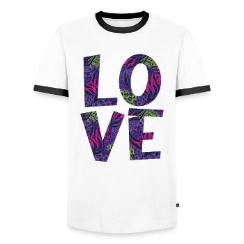 Chère nounou vie pour grand-mère grand-mère - T-shirt contrasté Homme - blanc/noir - Devant - AI Model Female 172 light (172cm) & AI Model Male 178 dark (178cm)