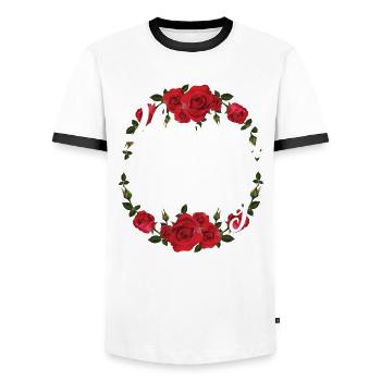 Gesegnet, Nanny Für Großmutter Oma Genannt Zu - Männer Kontrast-T-Shirt - Weiß/Schwarz - Vorne - AI Model Female 172 light (172cm) & AI Model Male 178 dark (178cm)