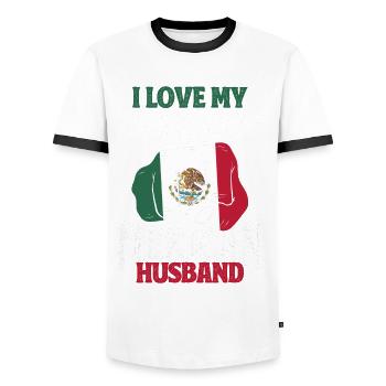 Mexiko Mexikanische Wurzeln Geschenk - Männer Kontrast-T-Shirt - Weiß/Schwarz - Vorne - AI Model Female 172 light (172cm) & AI Model Male 178 dark (178cm)