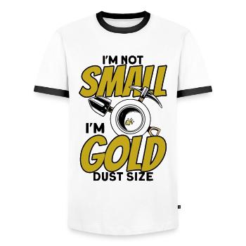 Gold Panner Gold Miner Gold Digger Gift - Men's Ringer Shirt - white/black - Front - AI Model Female 172 light (172cm) & AI Model Male 178 dark (178cm)