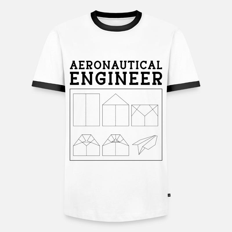 Aeronautical Engineer Aerospace Engineering Space - Männer Kontrast-T-Shirt - Weiß/Schwarz