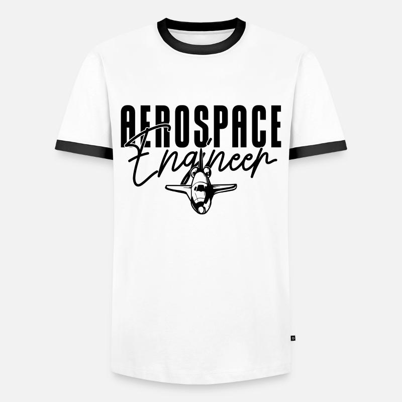 Aerospace Engineer Rocket Science Engineering - Men's Ringer Shirt - white/black