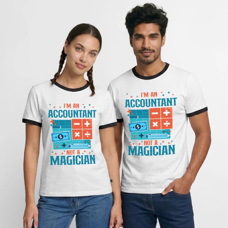 Comptable Comptable Comptable Comptabilité T-shirt contrasté Homme
