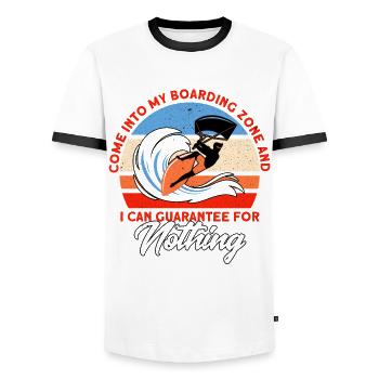 Kiteboarder Kitesurfer Kiten Kiteboard Cadeau - T-shirt contrasté Homme - blanc/noir - Devant - AI Model Female 172 light (172cm) & AI Model Male 178 dark (178cm)