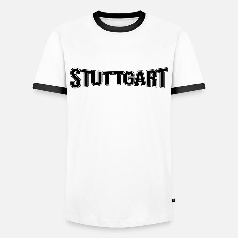 Stuttgart - Men's Ringer Shirt - white/black