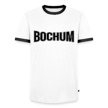 Bochum - T-shirt contrasté Homme - blanc/noir - Devant - AI Model Female 172 light (172cm) & AI Model Male 178 dark (178cm)