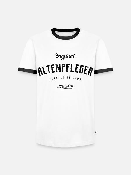 Altenpfleger Limited Edition Altenpflegerin - Männer Kontrast-T-Shirt - Weiß/Schwarz