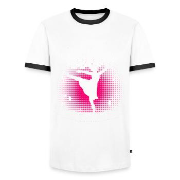 Ballerina Ballet Dancer Ballet Girls - Men's Ringer Shirt - white/black - Front - AI Model Female 172 light (172cm) & AI Model Male 178 dark (178cm)