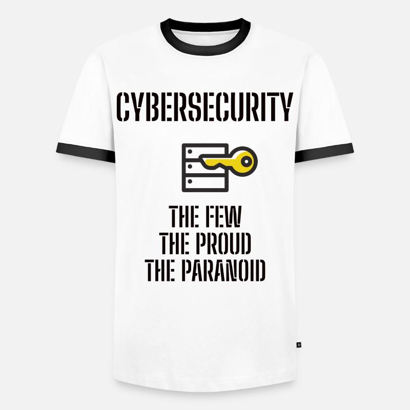 Cybersecurity - IT Security Computer Scientists - Men's Ringer Shirt - white/black