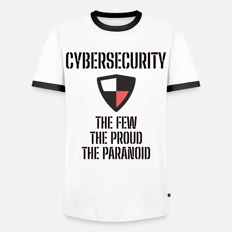Cybersecurity - IT Security Computer Scientists - Men's Ringer Shirt - white/black