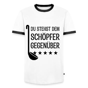 Lustiger Koch Sarkasmus Geschenk Küchenchef Chef - Männer Kontrast-T-Shirt - Weiß/Schwarz - Vorne - AI Model Female 172 light (172cm) & AI Model Male 178 dark (178cm)