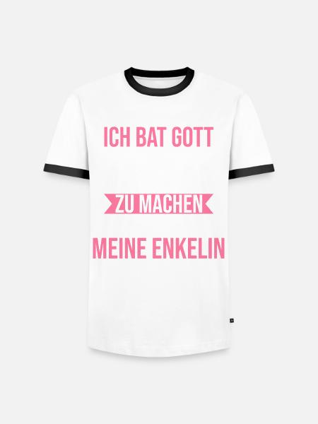 Großmutter Großmama Omi Oma - Männer Kontrast-T-Shirt - Weiß/Schwarz