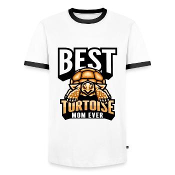 Tortoise - Men's Ringer Shirt - white/black - Front - AI Model Female 172 light (172cm) & AI Model Male 178 dark (178cm)