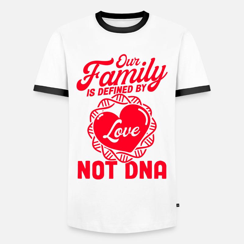 Adoption Pflegeeltern Adoptiveltern Geschenk - Männer Kontrast-T-Shirt - Weiß/Schwarz