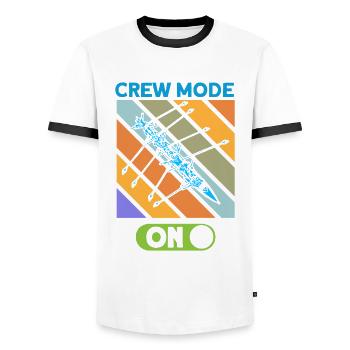 Rowing Team Rowing Team Rowing Geschen - Men's Ringer Shirt - white/black - Front - AI Model Female 172 light (172cm) & AI Model Male 178 dark (178cm)