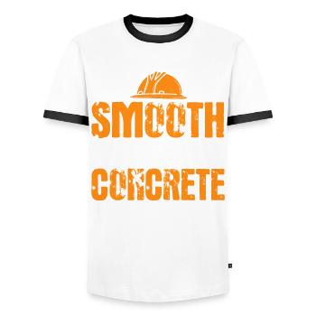 Chantier de chantier Béton Constructeur Travailleur de la construction Cadeau - T-shirt contrasté Homme - blanc/noir - Devant - AI Model Female 172 light (172cm) & AI Model Male 178 dark (178cm)