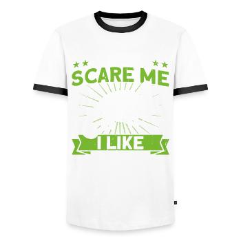 Schlange Reptilien Reptilienliebhaber Geschenk - Männer Kontrast-T-Shirt - Weiß/Schwarz - Vorne - AI Model Female 172 light (172cm) & AI Model Male 178 dark (178cm)