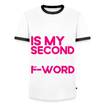 Gender equality Gender equality - Men's Ringer Shirt - white/black - Front - AI Model Female 172 light (172cm) & AI Model Male 178 dark (178cm)